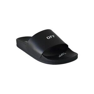 Off-White Pool Slide Rubber Sandals Black